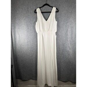 WAYF Gown Womens Medium‎  V-Neck Sleeveless Side Slit The Bella Blouson Column